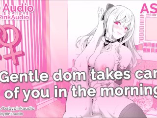Screen Capture of Video Titled: ASMR - Gentle dom takes care of you in the morning (Lesbian Audio Roleplay)