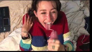 Teen 18 SUCKING COCK IS A PASSION FOR BIG TIT TEEN
