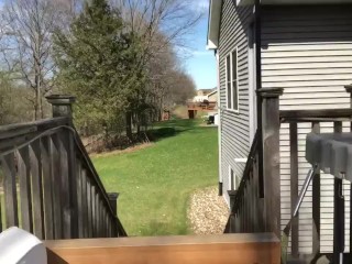 Exhibitionists Fuck Outdoors as Oblivious_Neighbors Go AboutTheir Business