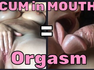 Horny Milf Masturbates And Tastes Cock Has Orgasm During Cum In Open Mouth