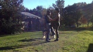 Outside With A Bill Whip Slave Pony Training