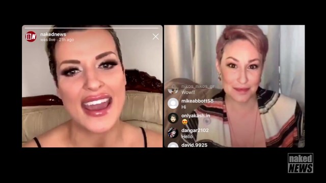 Ryan Keely on Instagram Live with Laura Desiree of Naked News! - Ryan Keely