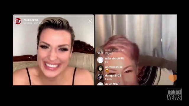 Ryan Keely on Instagram Live with Laura Desiree of Naked News! - Ryan Keely
