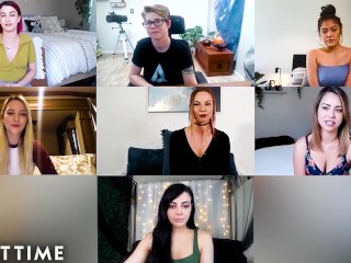 Cast of Award Winning 'Teenage Lesbian' Reunites& MasturbatesTogether