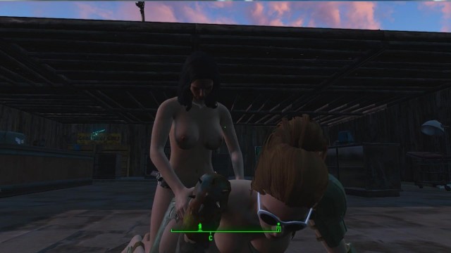 Piper fucks me with a strapon in front of everyone  Fallout 4 Sex Mod