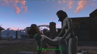 Piper fucks me with a strapon in front of everyone | Fallout 4 Sex Mod