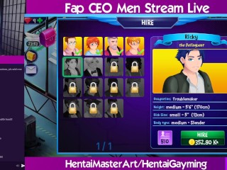 Lights, Camera, Action! Fap CEO:Men_Stream #1 W/HentaiGayming