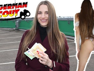 German Scout - Slim Tourist Teen Stella Fuck At Real Street Pickup Casting