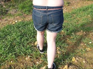 Alice - Wettingmy shorts in nature (from my_compilation)