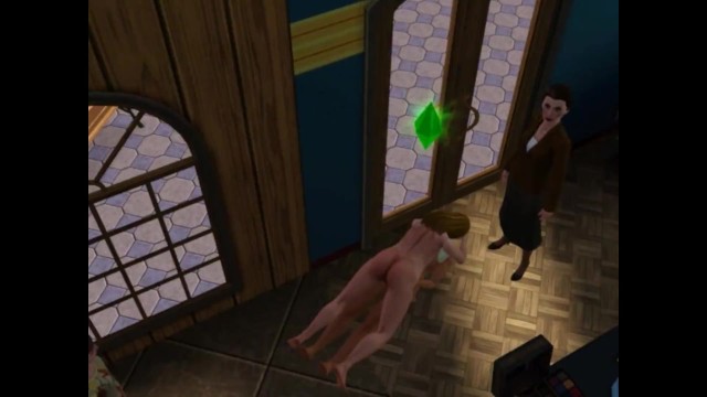 The boss fucked at work in the porn game Sims  Office sex