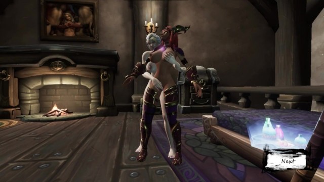 Princess pleases a girl with horns  world warcraft porn