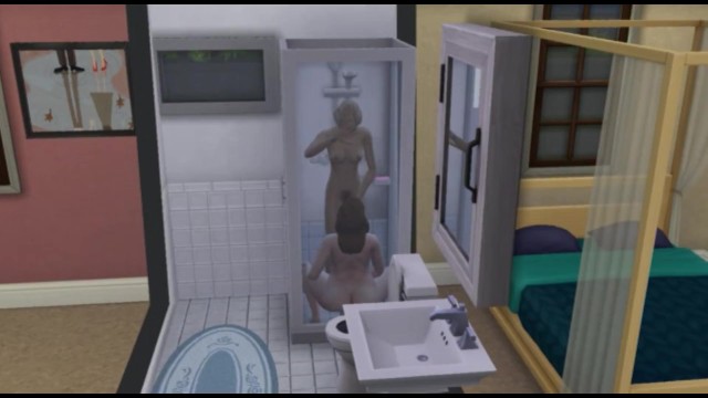 Lesbians Fuck In The Shower While Husband At Work  sims 4