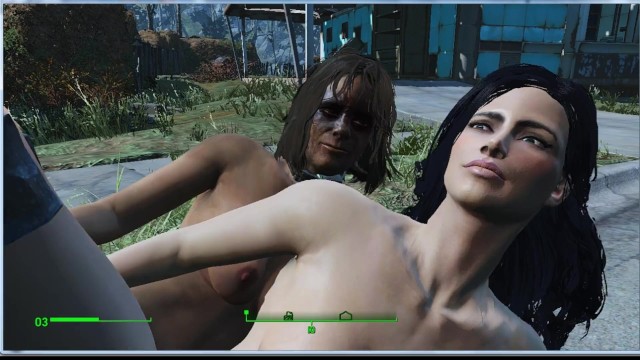 Lesbian sex right on the road to the village  fallout 4 vault girls