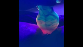 Dildo's New Large Knot UV Playing With My Fat Pussy