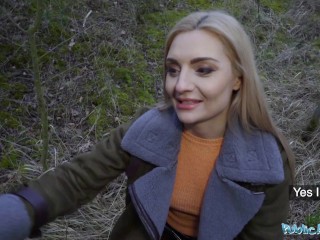 Public_Agent Russian Blonde Caty Kiss Loves a Big_Cock