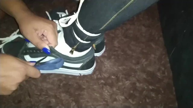 Cutting slave shoes and socks