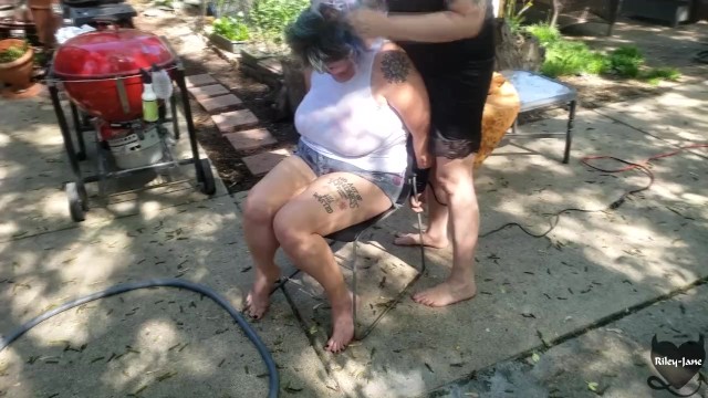 BDSM By Castratta, Her Head is Shaved and She Gets the Hose