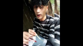 Gay For The Request Of A Straight Friend A Boy Plays With A Used Condom And Cum