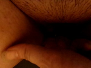 smoking, peeing and finger fuckingmy hairy pussy until I cum