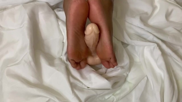 Black Feet With Dildo While Vibrating Clit 10