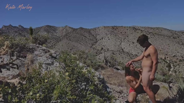 Blowjob on Mountain Top while Hiking - Kate Marley - Pornhub.com