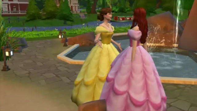 Belle and Ariel Disney Fuck Lesbian