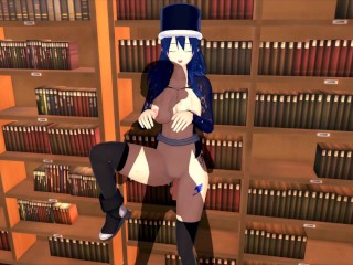 3D HENTAI FAIRY TAIL_Have sex with Juvia in the library