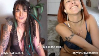 JOI De Suas Namoradas Gozada Na Cara Dread Hot E Gween Black
