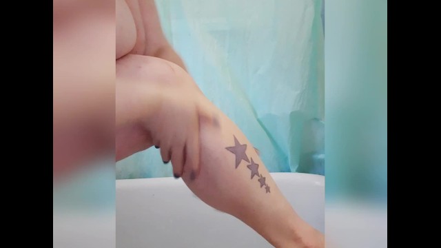Lotioning Up My Tattooed Legs and Feet andBig Natural Tits 5