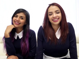 Schoolgirls Threesome Sharing Cum YouthLust