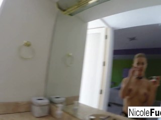 Hot Nicole Aniston's selfshot solo masturbation!!