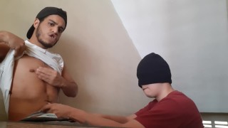 Young Chico Latino Coge Una Boca Sextape #1