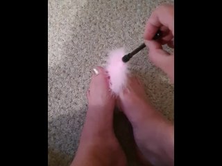 Rubbing My Feet With Feathers