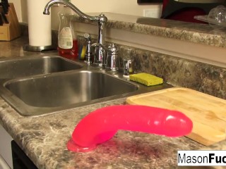 Mason Moore_masturbates in the kitchen and gets really angry!