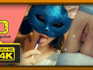Stories Snapchat №31 Берет Ручку В Ротик После Мастурбации Пизды