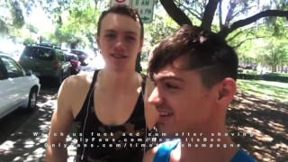 Teen Twink Challenges An 18-Year-Old Straight Man To Suck His Dick In An Uber And He Succeeds