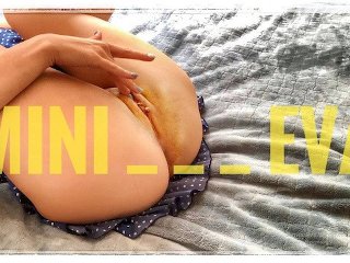 Teen Eva In Short Dress Plays With Her Sweet Pussy 4K 18+