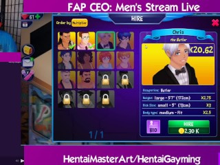 Waterfall shower!Fap CEO:Men Stream #6 W/HentaiGayming