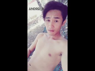Jerking Off On A Hammock Outdoors