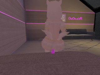 hot Virtual Angel has fun with_her new toys (loud moaning and pov) in vrchat