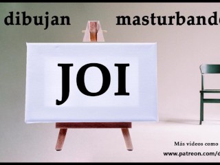 JOI - Te dibujan masturbandote en_clase de arte. Audio español.