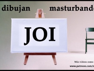 JOI - Te dibujan masturbandote_en clase de arte. Audio_español.