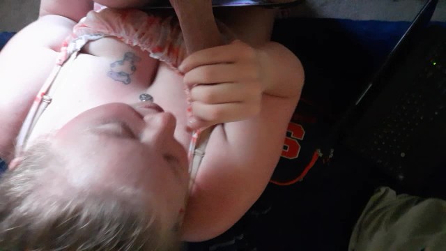 Deepthroating my cock and enjoys swallowing cum 10