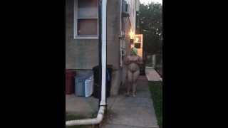 Naked Neighbor Sex Party - Naked Public Fun while Neighbors Party - Pornhub.com