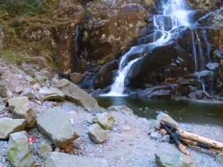 Petite CanadianHas Sex at Waterfall