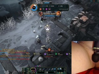 Playing with my vibrator onthe highest setting makes me_moan intensively! League of Legends #9 Luna