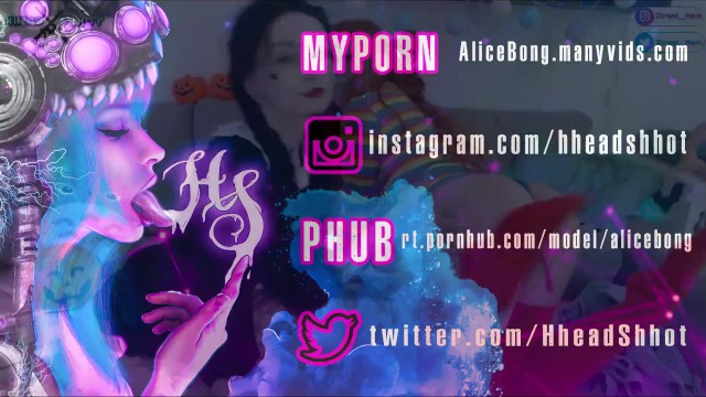 Halloween stream Lesbians play with pussy and ass AliceBong