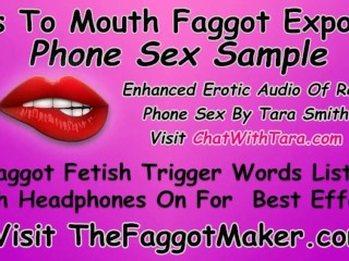 Ass To Mouth Faggot Exposed_Enhanced Erotic Audio Real Phone SexTara Smith Humiliation Cum Eating