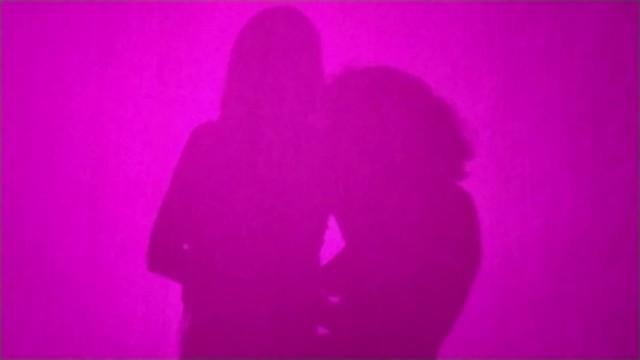ASMR sexy shadow lesbian girls kiss