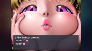 Kissing Pink Bodycon Woman Little Snatcher
